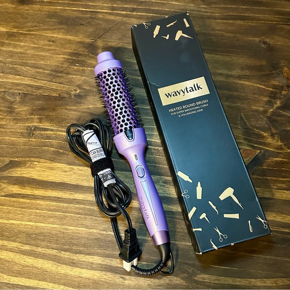 Purple Heated Styling Brush for Women